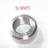 2PC Female Thread Weld On Bung Hose Adapter Aluminum Fitting 1/2 3/4 1/4 1/8 3/8 NPT M18X1 5 M16X1 5 M14X1 5 Size