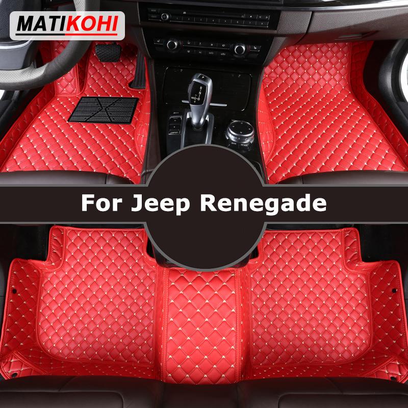 MATIKOHI Custom Car Floor Mats For Jeep Renegade Auto Carpets Foot Coche Accessorie