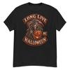 LONG LIVE HALLOWEEN T-Shirt Vintage Unisex Evil Dead Grim Reaper Biker Style Tee