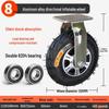 8-10 Inch Thickened Aluminum Alloy Inflatable Rubber Universal Caster Wheel for Handcarts