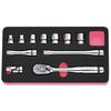 [Kyoto Machine Tool] [Nepros] Socket Wrench Set NTB311A, 9.5mm Drive, 11-Piece
