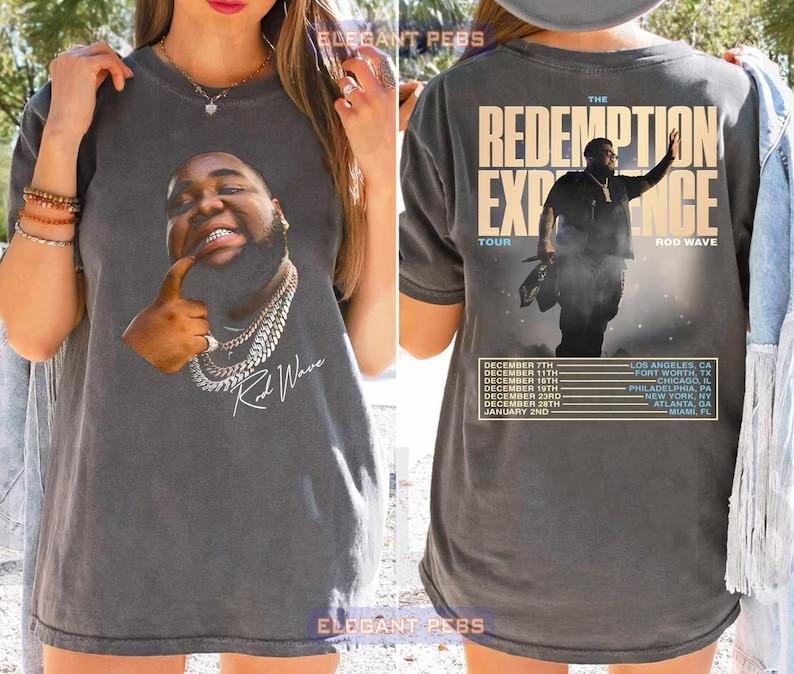 Vintage Rod Wave The Redemption Experience Tour 2025 Shirt AN64191 M