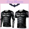 Batman Cosplay Compression Long Sleeve T-shirt For Men