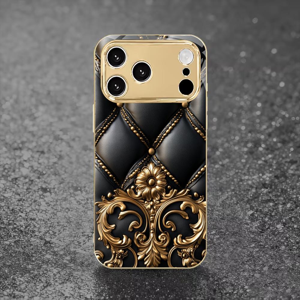 High-end Business Exquisite luxurious Phone Case Electroplated Glass PhoneCase for iPhone 17 16 15 14 13 12 11pm Pro Plus