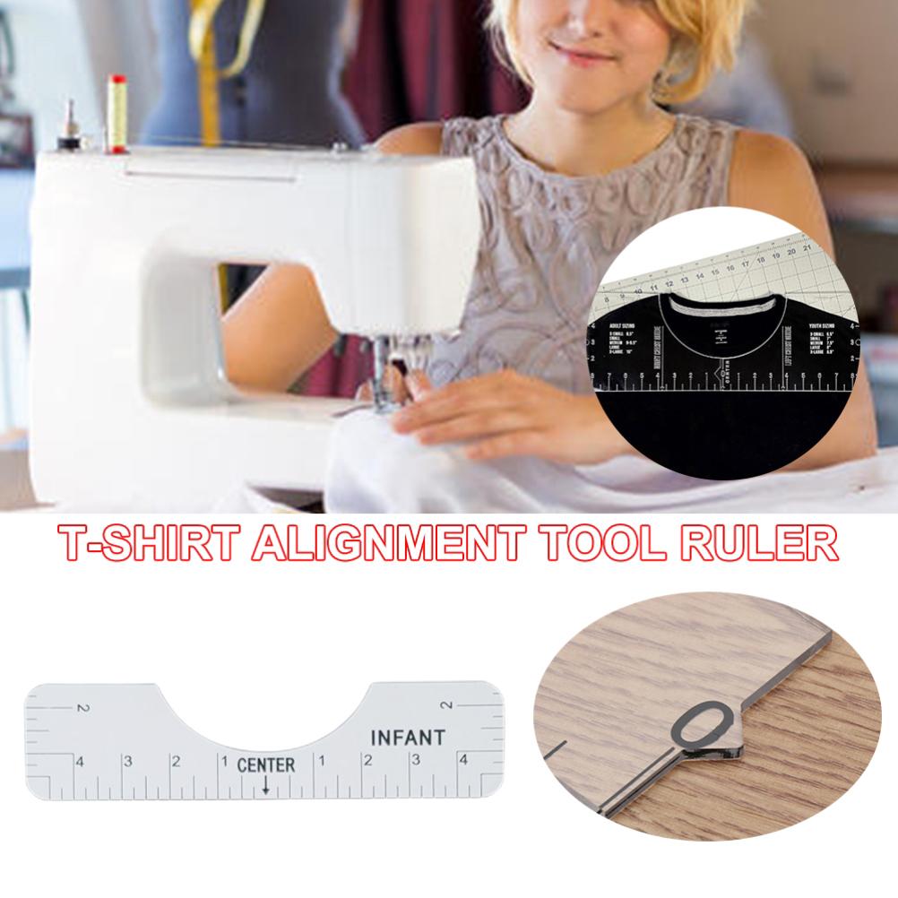 T Shirt Ruler Guide Measurement Tool T Shirt Centering Tool Alignment Guide for Fabric Cutting Sewing Crafts