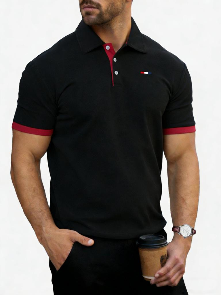 Men's Polo Shirts Short Sleeve - Shirts for Men's Regular-Fit, Casual Athletic Collared T-Shirts 