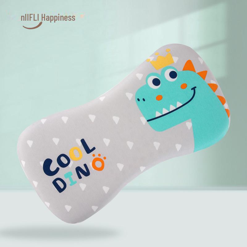 

Регулируемая дышащая детская подушка с эффектом памяти - полный хлопок для сна в детском саду Double Core (4.5cm, with Pillowcase)