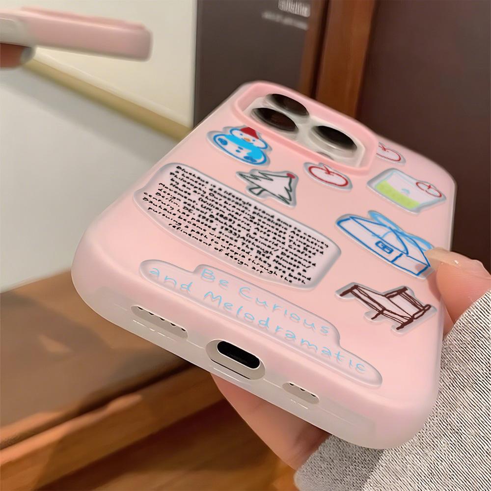 Malovaný kryt na telefon pro iPhone 15 11 13 14 pro 15 16 Pro Max 12 13 16 Pro Roztomilý Módní Vtipný Kryt na telefon se šňůrkou Nejnovější Doporučení Top prodeje