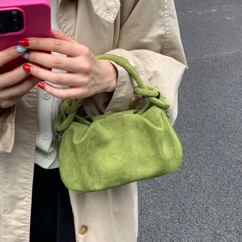 Small Suede Fashion Leather Shoulder Bags for Women 2026 Luxury Designer Brand Trend Crossbody Bag Females Short Handle Handbags