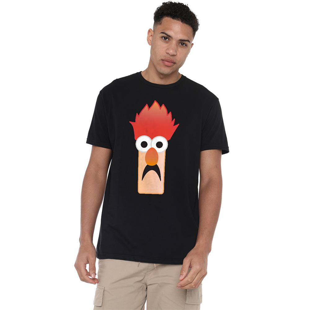 The Muppets Unisex Adult Beaker Face Ringspun Cotton T-Shirt