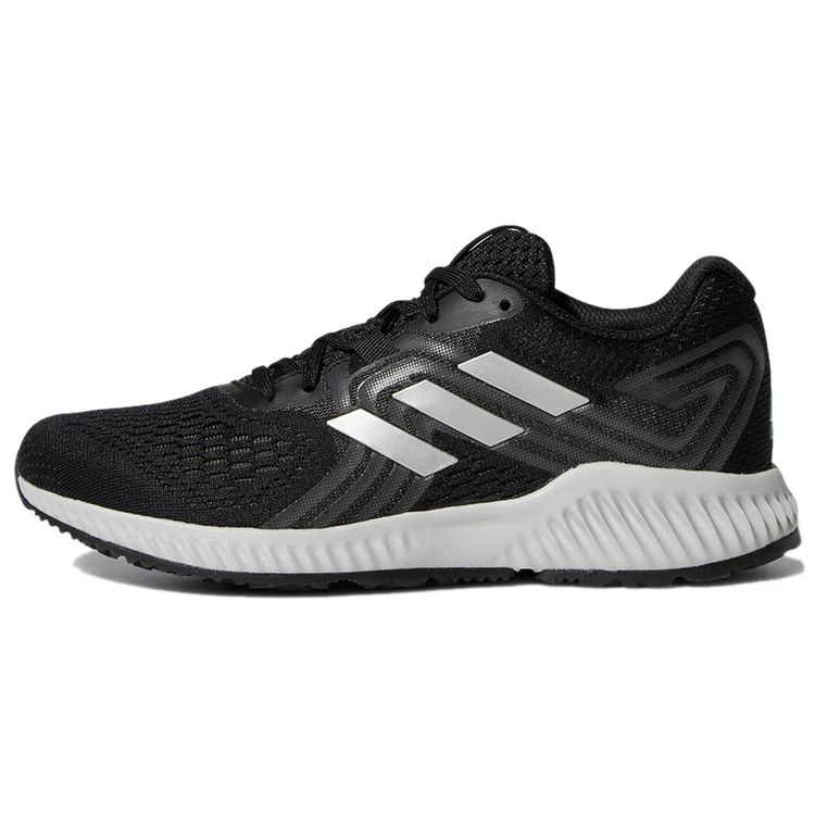 Adidas Aerobounce 2 Fabric Breathable Low-Top Running Shoes Women Sneakers Black Gray AQ0542 37⅓