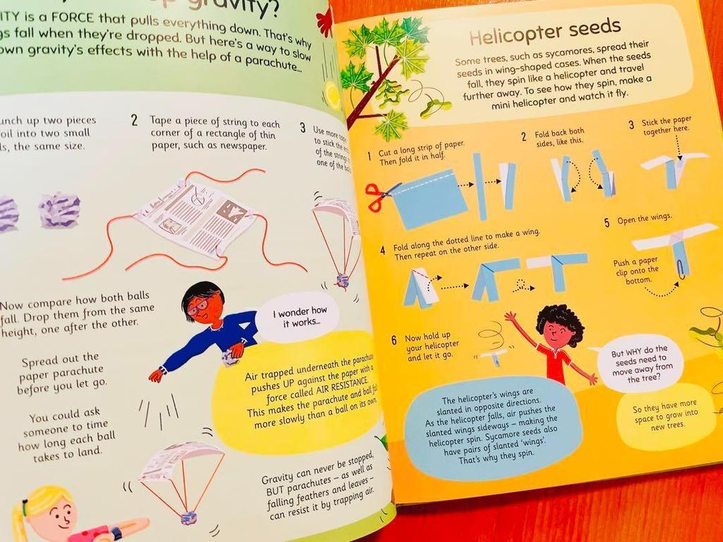[USED] English Picture Book Usborne Science Experiments English Book STEM