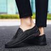 Fashion Spring Autumn Leather Classic Mens Slip on Shoes Lightweight Male Comfortable Walking Shoe New All-match for Men Business Shoes