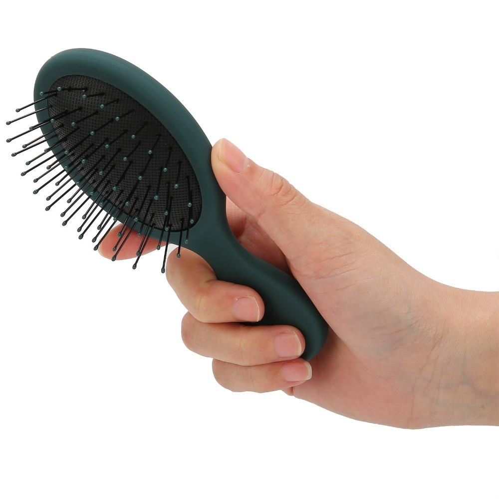 Soft Rounded Hair Straightening Brush Portable Hair Detangler Brush Mini Hair Brush Hair Styling