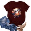 Women's Fashion Casual Hawaiian Print Short Sleeve T-Shirt Top Short Sleeve T-Shirt Top