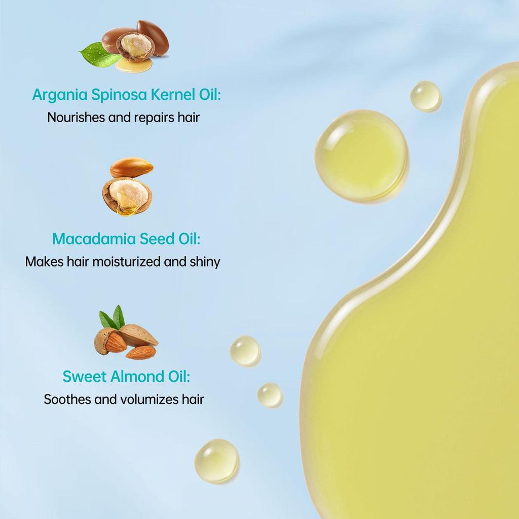 Moroccan Argan Oil - Toning & Repairing Hair Oil for Blonde, Silver & Highlighted Hair, Leave-In Color Treatment, Adds Shine