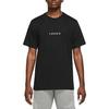 Air Jordan Logo Print Vintage Bordado Malha Gola Redonda Camiseta Masculina Tops Preto DM3183-010