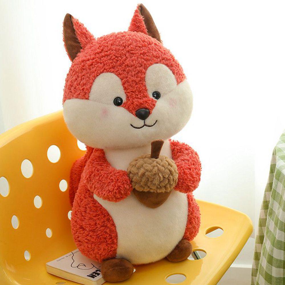 25CM Cute Pinecone Squirrel Plush Toy Small Curly Fur Soft Children's Throw Pillow Squirrel Doll a Christmas Gift for Childrn