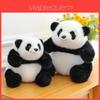 Plüschtier Panda mit langem Fell für Kinder und Kinderzimmerdekoration