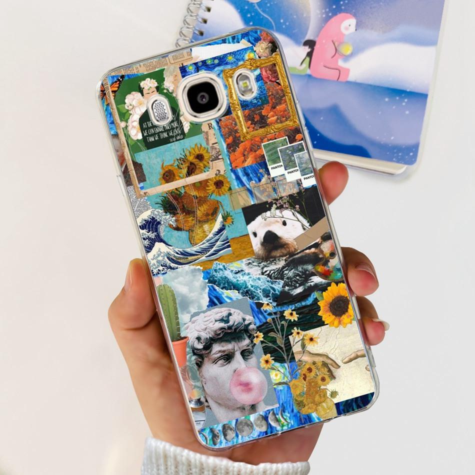 For Samsung Galaxy J5 2016 SM-J510F Phone Case Stylish Painted Soft Silicone TPU Back Cover For Samsung J5 SM-J500H j 5 2015