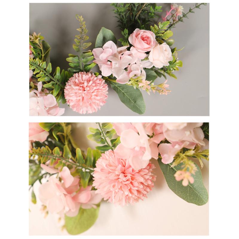 Artificial Wall Hanging Simulation Flower Wreath Pendant For Wedding Home Christmas Decoration