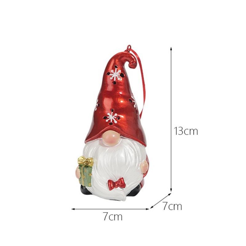 Christmas Decorations Dwarf Resin Crafts Christmas Tree Pendant Dwarf Goblin Christmas Pendant Home Decor Gift