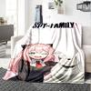 1pc Spy Family Adventure Flannel Blanket,Ultra Soft Warm Plush Throw for Home Bedroom Bed Sofa Cover Camping Picnic Gift Y72434