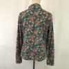 90s Vintage CANDY HOUSE China Dress Style Long Sleeve Shirt F Green Floral Japan(USED)