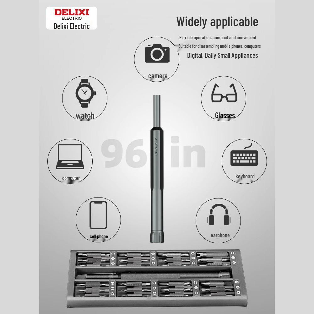 Delixi  Screwdriver Set for PC & Mobile Repair - Multifunctional Small Tools for Computers & Phones
