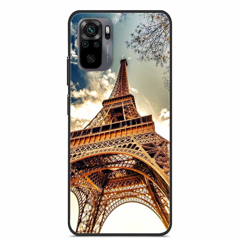 Dla Xiaomi Redmi Note 10S Case silikonowa tylna okładka etui na telefony dla Xiaomi Redmi Note10T 2021 miękki futerał uwaga 10S 10T 10 T S Coque