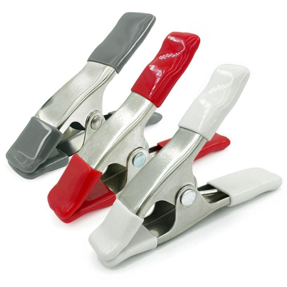 A-Shaped Spring Clip Metal Woodworking Clip Grip Tools Wedding Dress Clip  Electrician