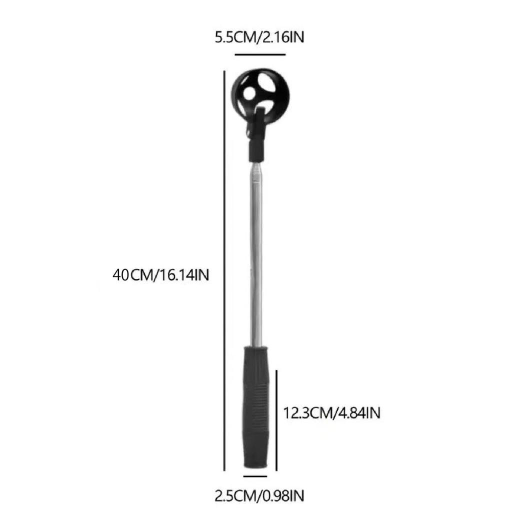 length extendable golf ball picker with automatic lightweight 180g stainless steel compact suitable for use near [Maximum approx. 204cm] 8-section