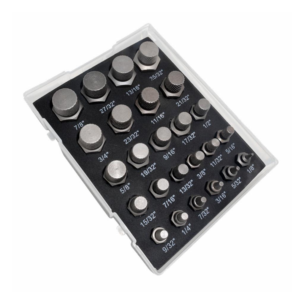 25PCS Precisely Machined Screw Extractor Set, Easy Out Bolt Extractor Set for Mechanics, Artists, Amateurs Tools