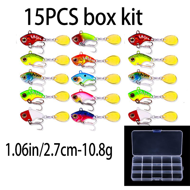 4g 8g 10g 15g 20g Fishing Lures Wobble Rotating Metal Vib Vibration Bait Fishing  Artificial Hard Baits Spinner Spoon Lure Pesca