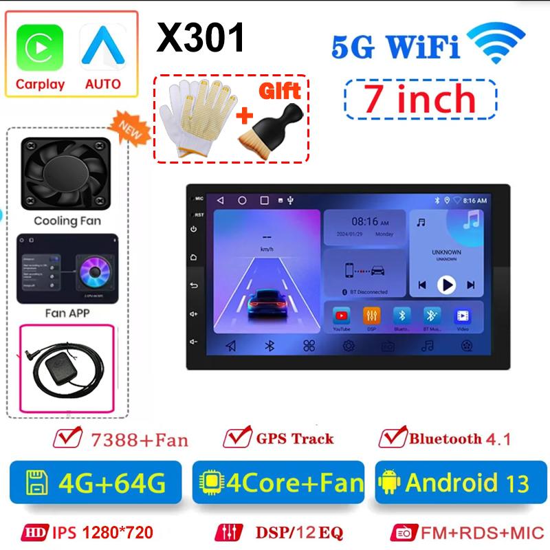 Universal Android 13  2Din Car Radio 7"/9"/10"Autoradio 64G GPS BT Car Audio Carpaly Multimedia Player For Hyundai Nissan Toyota
