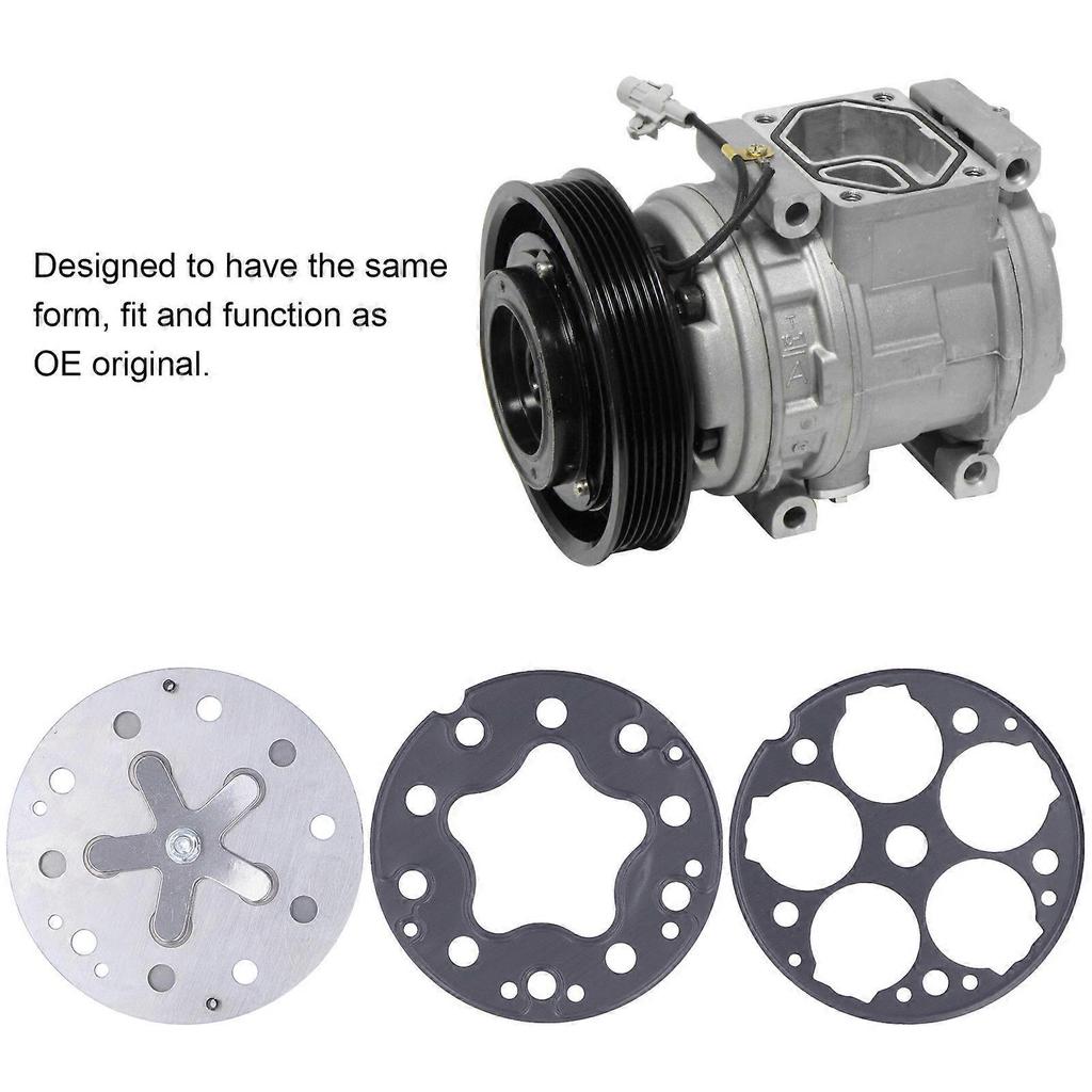 3PCS/Set Car Compressor Valve Plate Assembly Metal Replacement for SD508 5H14 Model