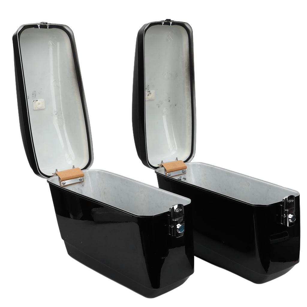 Motorrad-Hartschalen-Satteltaschen 45L Fassungsvermögen Wetterfestes Motorrad-Sattel-Hartgepäckkoffer mit Schlüsseln und Montagekit