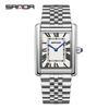 Couple Watch Fashion Square Roman Scale Men'S And Women'S Quartz Watch Waterproof Watch