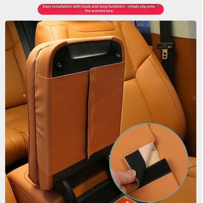 For Leapmotor B10 C10 Premium Soft Leather Elevated Center Console Armrest Auto Car Interior Modification Protective Cover