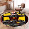 Red Bull Racing Muster Runder Teppich, Innen-/Außenmatte, für Picknick, Spielzimmer, Schlafzimmer, Büro, Wohnzimmer, Heimdeko Teppich, Geburtstagsgeschenk