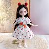 3D Eyes BJD Doll with Clothes Removable Joints Doll Simulated Eye Hinge Doll  Kids Toy