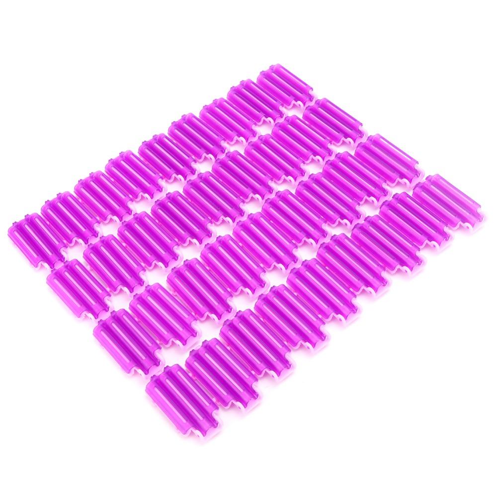 45pcs Crinkle Design Hair Perm Clips PP Curly Hair Makers Volume Hair Rollers  Salon Use