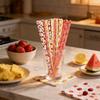 Degradable Paper Straws With Fruit Design For Summer Parties And Beverage Accessories