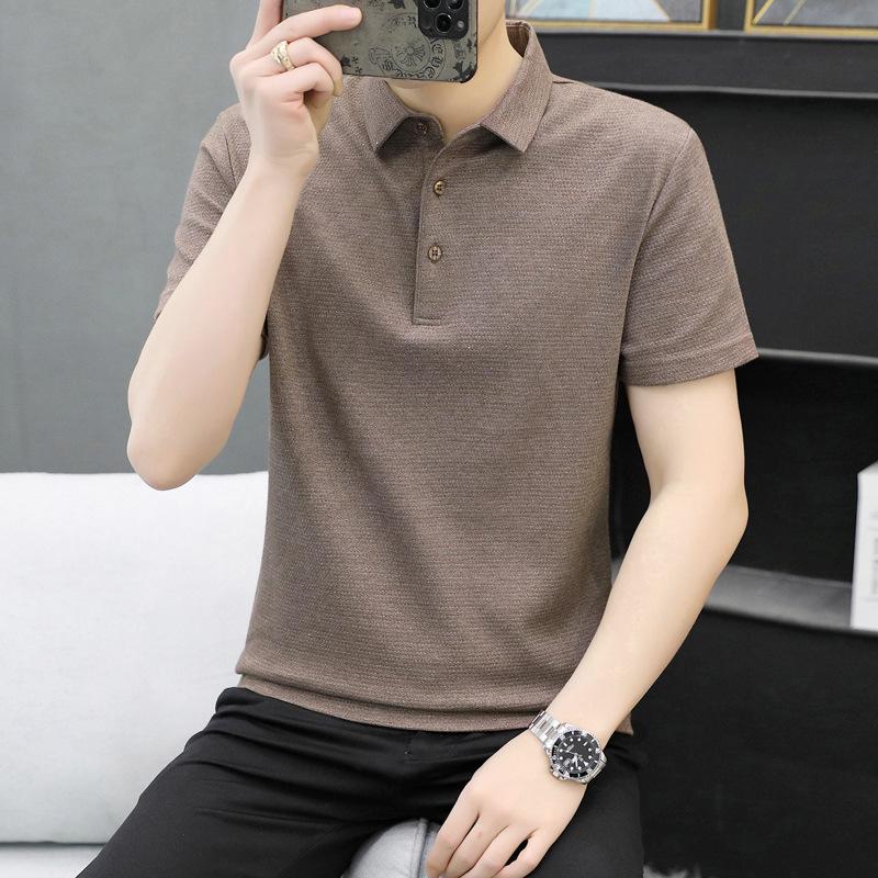 Short Sleeve Men's T-Shirt Casual Lapel Collar Polo T-Shirt