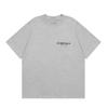 FOG ESSENTIALS Felted Letter Printing American Short Sleeve Shirt 2401 Heather Grey