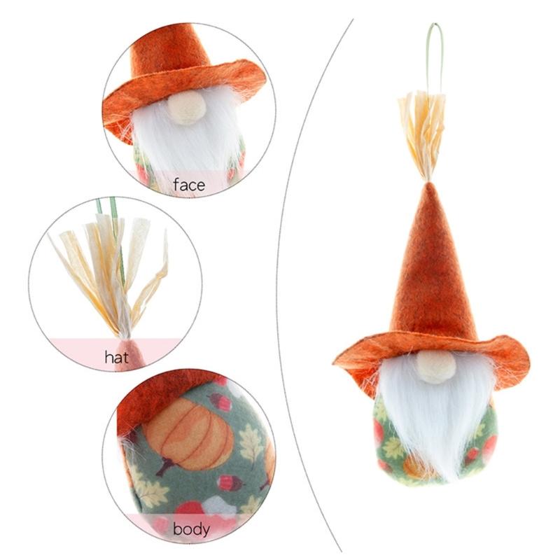 Harvest Festival Hanging Gnomes Set of 4 household Room Kitchen Decoration