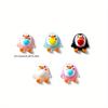40PC 10mm Little Penguin Cartoon Nail Decoration Cute Animal Dropping Oil Penguin DIY Phone Case Nail Decoration