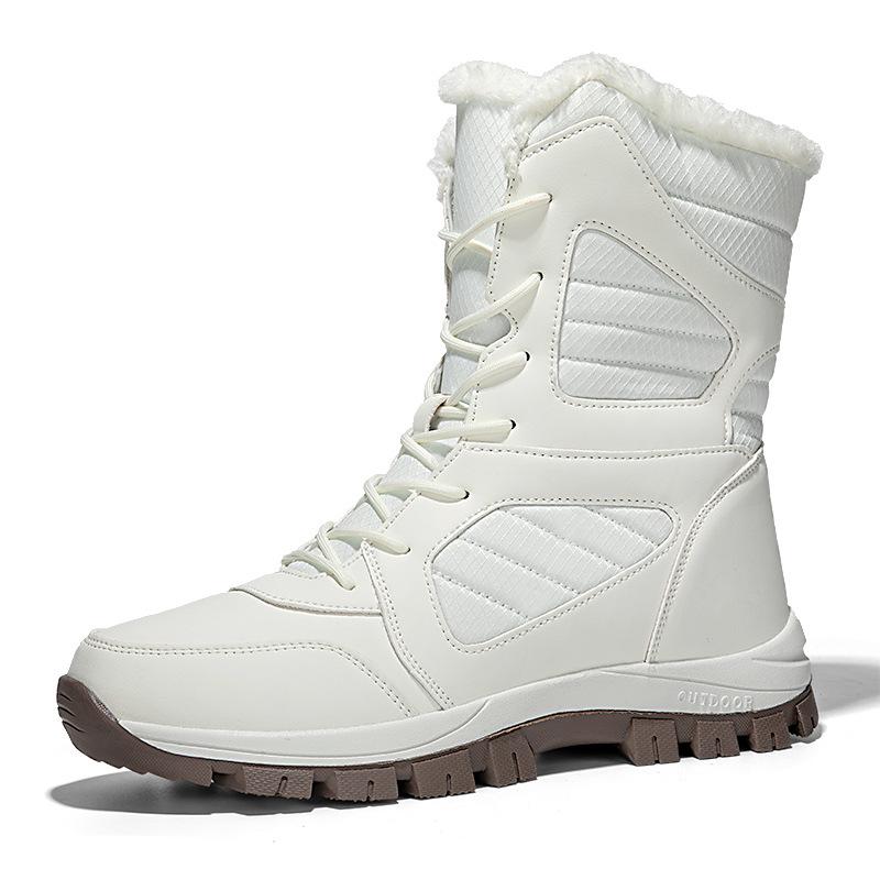 Boot Woman High-top Waterproof Ankle Boots Men Thick Plus Warm Large Size Snow Hiking Boots Outdoor Cotton Shoes Sneakers