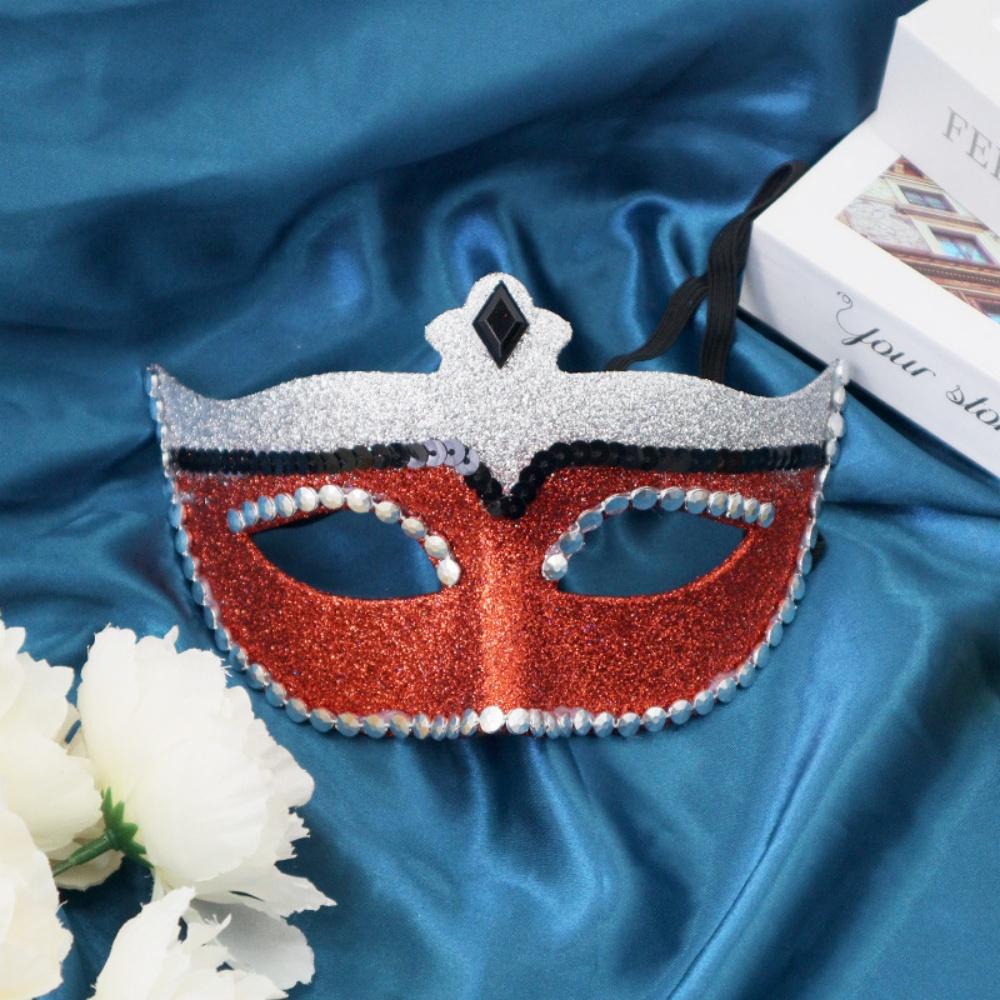 Halloween Masquerade Mask Colorful Party Dance Mask Half Face Mask Plastic For Photo Shoots Festivals Cosplay Events