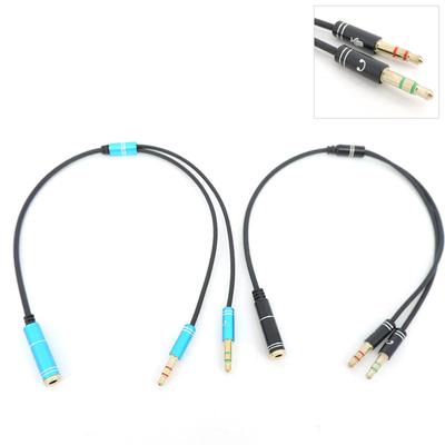 Audio Cables 3.5mm 3Poles Jack Male To Female Microphone Headphone Connector Splitter Mic Aux Extension Cable 0.3M for Computer